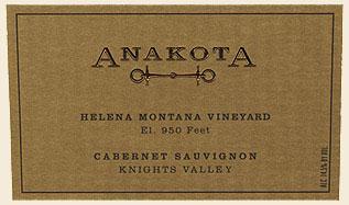 Anakota - Cabernet Sauvignon Knights Valley Helena Montana Vineyard 2018 (750ml) (750ml)